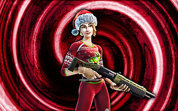 Cozy Commander, red grunge background, Fortnite, vortex, Fortnite characters, Cozy Commander Skin, Fortnite Battle Royale, Cozy Commander Fortnite HD wallpaper