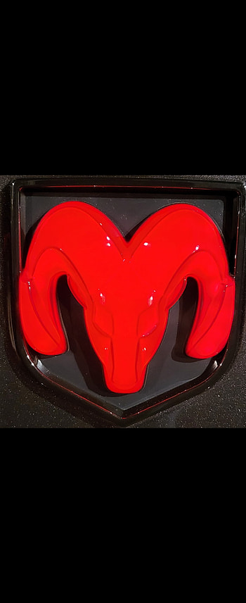 Ram Light, Red, 1500, 2500, 3500, Dodge, Amoled, Red light, Truck, Black HD phone wallpaper