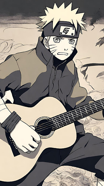 Naruto Guitare, Naruto, music HD phone wallpaper