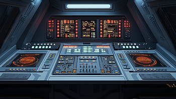 Futuristic Spaceship Control Panel, control panel, futuristic, technology HD wallpaper