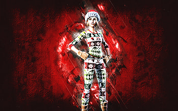 Fortnite Pattern Cozy Commander Skin, Fortnite, main characters, red stone background, Pattern Cozy Commander, Fortnite skins, Pattern Cozy Commander Skin, Pattern Cozy Commander Fortnite, Fortnite characters HD wallpaper