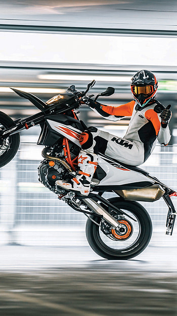 KTM 690 SMC R, Supermoto HD phone wallpaper