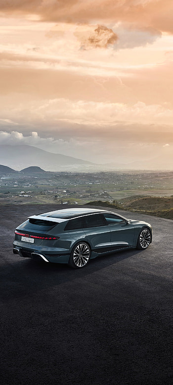 electric car, vehicle, Audi A6 E-Tron HD phone wallpaper