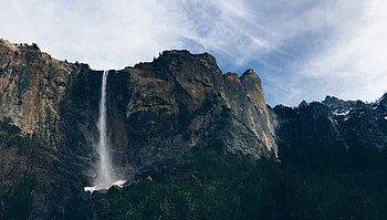 waterfall, fun, cool, nature, mountain HD wallpaper