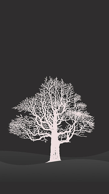 Tree, art, grass, natute, plant, hop, artwork HD phone wallpaper