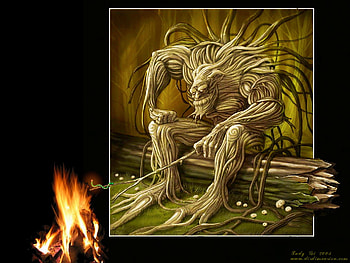 glow worm, fantasy, other, monster, fire HD wallpaper