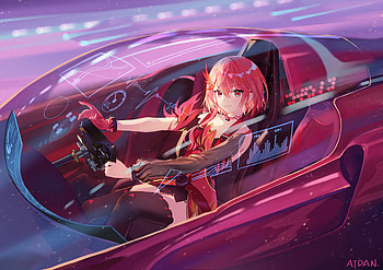 Anime Girl For Scifi Ride , anime-girl, anime, artist, artwork, digital-art HD wallpaper