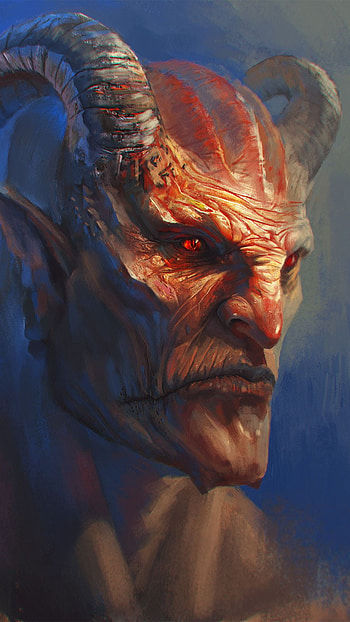 Demon, Demon Horror Face HD phone wallpaper