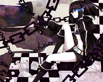 Black rock shooter, shooter, mato, black, rock HD wallpaper