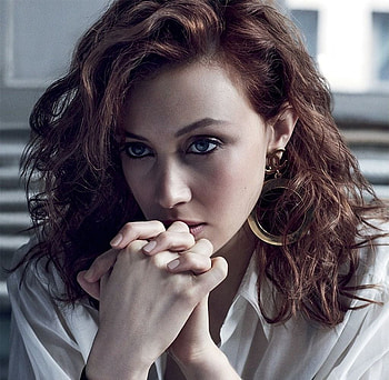 Sarah Gadon, redhead, actress, face, girl, woman HD wallpaper
