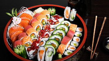 Food, Sushi HD wallpaper