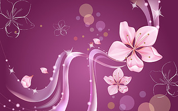 Abstract, Flowers, Background, Patterns, Lines, Wavy HD wallpaper