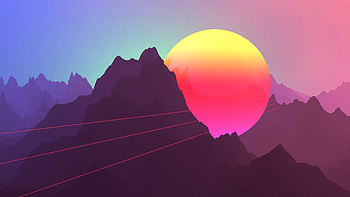 Retrowave 3 Dimensional Artwork Neon Oceanchrome, retro, artist, artwork, digital-art, 3d, neon, galaxy, deviantart HD wallpaper