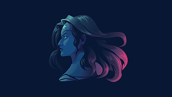 Wonder Woman Minimalist , wonder-woman, superheroes, minimalism, minimalist, artist, artwork, digital-art, dribbble HD wallpaper