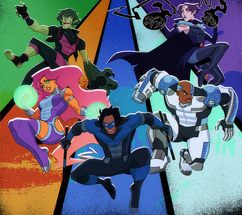 Raven (Dc Comics), Comics, Teen Titans, Beast Boy, Cyborg (Dc Comics), Dick Grayson, Garfield Logan, Koriand'r, Nightwing, Starfire (Dc Comics), Victor Stone HD wallpaper