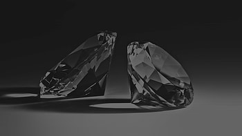Dark sophistication, Intricate artwork, Captivating diamond, Mysterious allure HD wallpaper