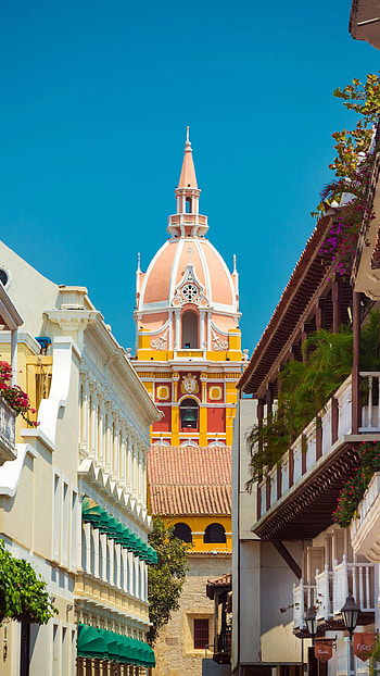 Cartagena, Colombia trip, Caribbean architecture, Exotic ambiance HD phone wallpaper