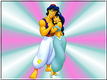 Alladin , yasmina, love alladin, cartoon, alladin HD wallpaper
