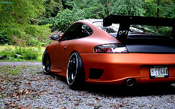 Sports, Trees, Porsche, Cars, Sports Car, Street HD wallpaper