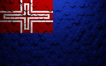 Flag of Kingdom of Sardinia, honeycomb art, Kingdom of Sardinia hexagons flag, Kingdom of Sardinia 3d hexagons art, Kingdom of Sardinia flag HD wallpaper