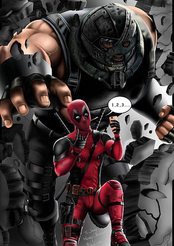 Artstation, Juggernaut, Chasing Deadpool HD phone wallpaper