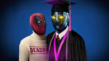 Deadpool And Blue Beetle A Multiverse Mashup, deadpool, blue-beetle, superheroes, artwork, artist, art, digital-art HD wallpaper