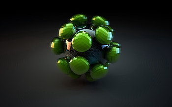 Light, 3D, Form, Shadow, Light Coloured, Ball, Constituents, Components HD wallpaper