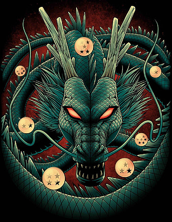 Shenron Dragon. Dragon ball art, Dragon ball artwork, Dragon ball, Goku and Shenron HD phone wallpaper