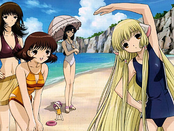 Chobits on the Beach, ecchigirls, anime HD wallpaper