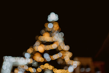 Abstract, Lights, Glare, Blur, Smooth, Christmas Tree, Bokeh, Boquet HD wallpaper