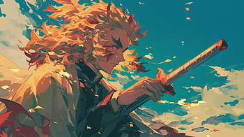 Flame Hashira - Kyojuro Rengoku, Anime, Demon Slayer: Kimetsu no Yaiba, Kyojuro Rengoku HD wallpaper