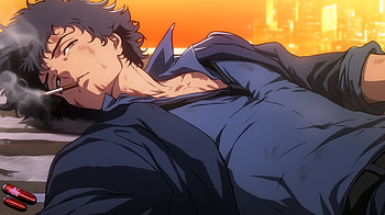 of Spike Spiegel from Cowboy Bebop, Anime, Cowboy Bebop, Spike Spiegel, anime boy HD wallpaper