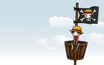 Monkey D Luffy Pirate Flag , monkey-d-luffy, anime, artist, artwork, digital-art HD wallpaper