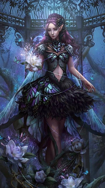 Sad Fairy, flower, crying, sad, fantasy, fairy HD phone wallpaper
