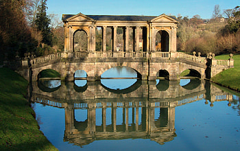 Palladian Bridge, Bath, England, England, Reflection, Bridge, Ancient HD wallpaper