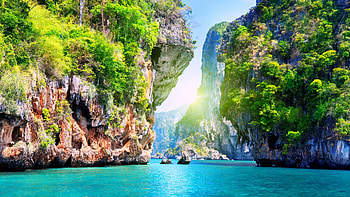 Thai beach charm, Breathtaking landscapes, Exquisite backgrounds, Coastal paradise HD wallpaper