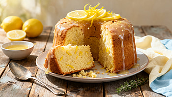 Lemon Drizzle Cake, Dessert HD wallpaper