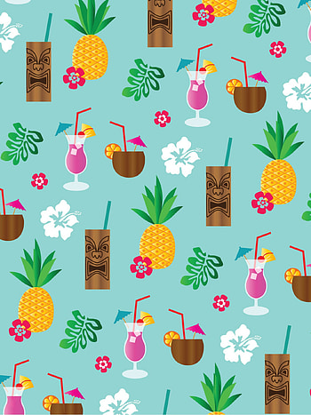 Tiki Luau, Hawaiian vibes, Tropical paradise, Playful Mickey Mouse HD phone wallpaper