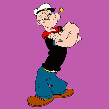 Popeye the Sailor, Artstation, Creative cartoons, Artistic showcase HD phone wallpaper