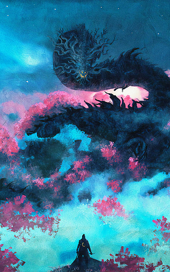 Sekiro Dragon Warrior: Epic from Shadows Die Twice, dragon, warrior, video game, Sekiro: Shadows Die Twice HD phone wallpaper