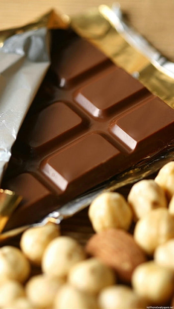 Hazelnuts, Chocolate HD phone wallpaper