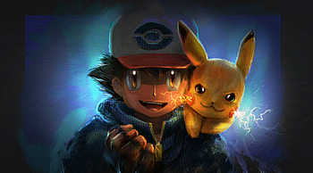 Ash And Pikachu Artwork, pokemon, pikachu, artwork, deviantart, artist HD wallpaper