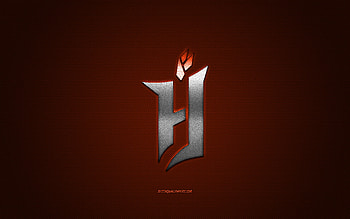 Forge FC, Canadian soccer club, gray logo, orange carbon fiber background, Canadian Premier League, soccer, Ontario, Canada, Forge FC logo HD wallpaper
