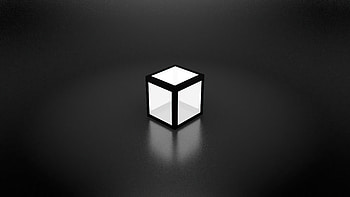 The Cube, dark edges, minimal HD wallpaper