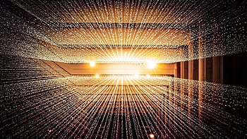 Gold Lights, Abstract light patterns, Mesmerizing visuals, Stunning HD wallpaper