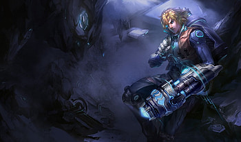 Ezreal - Pulse Fire, skin, machine, legaue of legend, champion, ezreal HD wallpaper