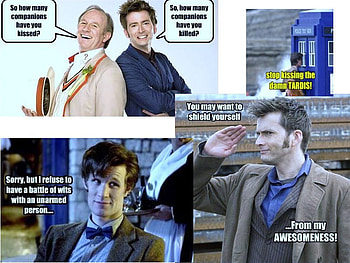 4 Part, david tennant, doctor who, tardis, matt smith HD wallpaper