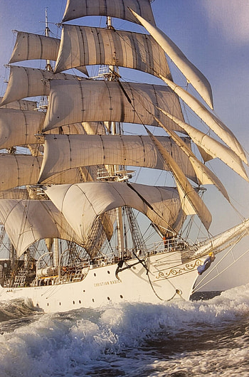 Windjammer calendar 2022, Alexander von Humboldt II, Sailboat icon, Sailing enthusiasts HD phone wallpaper