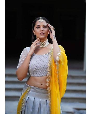 Anusuya Bharadwaj, sari, fashion design HD phone wallpaper