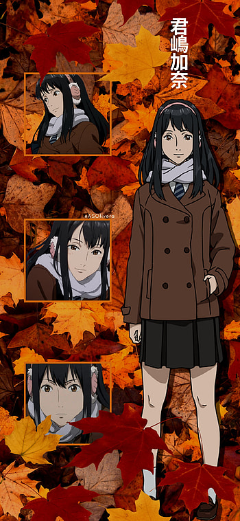 Kimishima Kana, Autumn, waifu, Parasyte, chica anime, Kiseijū Seino Kakuritsu, otoño, animegirl, anime HD phone wallpaper